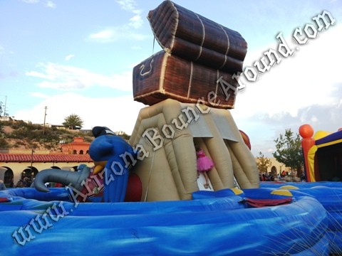 Pirate themed Inflatable obstacle course rental Denver